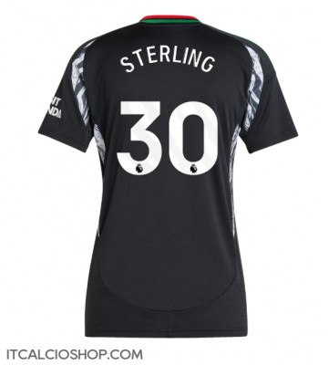Arsenal Raheem Sterling #30 Seconda Maglia Femmina 2024-25 Manica Corta